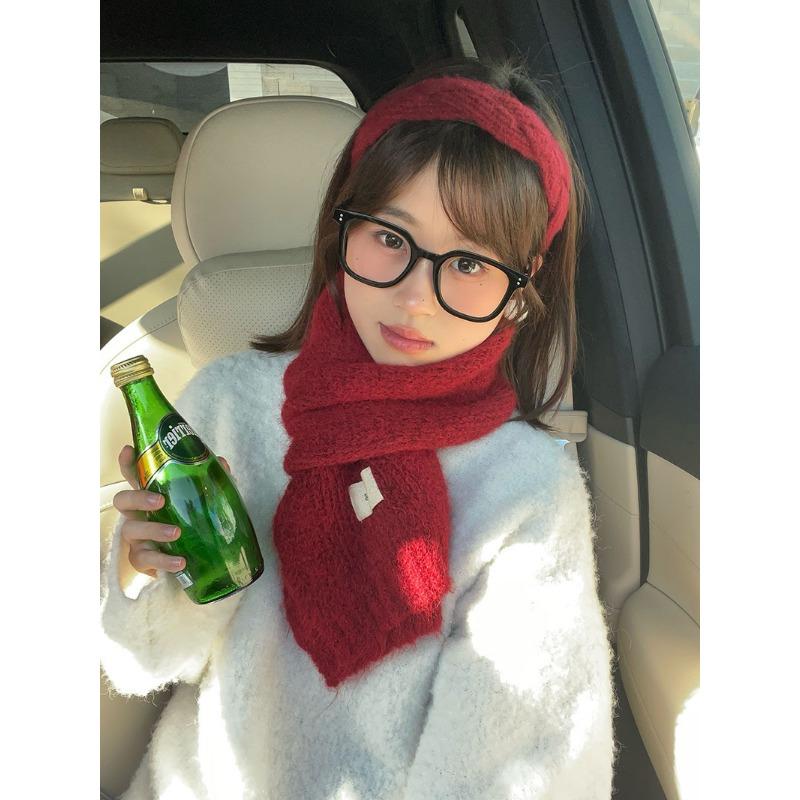 New Christmas Red Scarf Collection Autumn and Winter Warm Female Main Scarf
