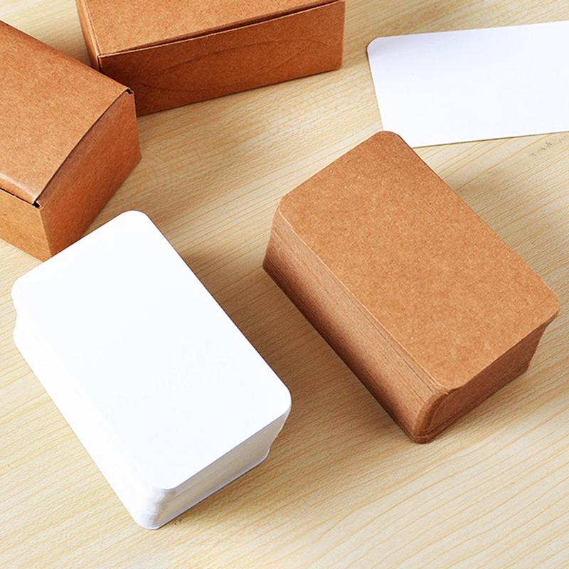 100 шт. пустые игральные карты, твердая бумага, картон, открытки «сделай сам», сообщение