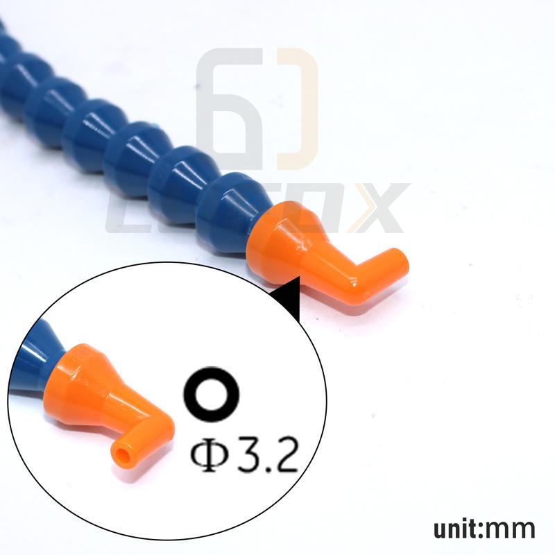 1/8" Round Nozzle Lathe Cooling Tube Plastic Flexible Water Oil Coolant Pipes Hoses Cooling Pipe with Valve Switch for CNC