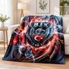 Beşiktaş FC Printed Flannel Blanket Warm Comfort Bed Throw For Indoor Home Decoration