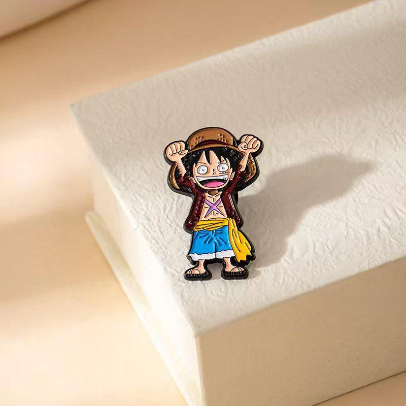 Брошь-булавка из аниме One Piece: Эмалированный металлический значок для украшения одежды