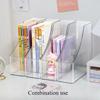 Transparent Vertical Magazine Rack Single Slot Desktop File Storage Box  Desktop Supplies