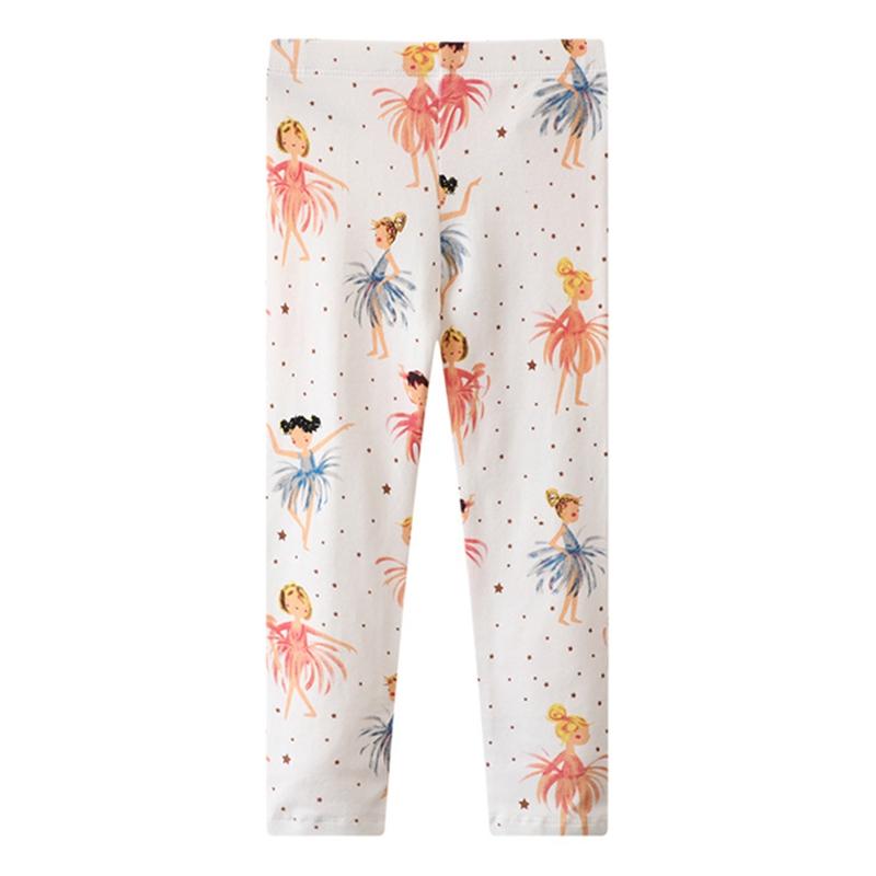 Леггинсы для девочек с рисунком из мультфильмов, детские длинные брюки, тонкие детские леггинсы