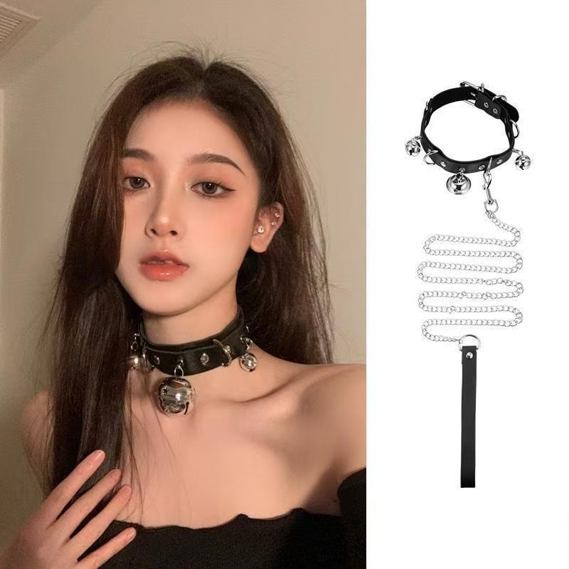 Симейша: Колокольчик Чокер Ошейник для девушки SM Эротическое Металлическое Ожерелье