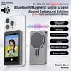 Phone Selfie Monitor Screen Wireless Magnetic Mount Phone Rear Camera Monitor Screen for Android iPhone Selfie Vlog Live Stream