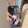 Чехол для телефона с аниме-дизайном 'Медленный урон' Для IPhone 17 Pro Max 16 15 14 Pro Max 13 11 Plus Стеклянная крышка
