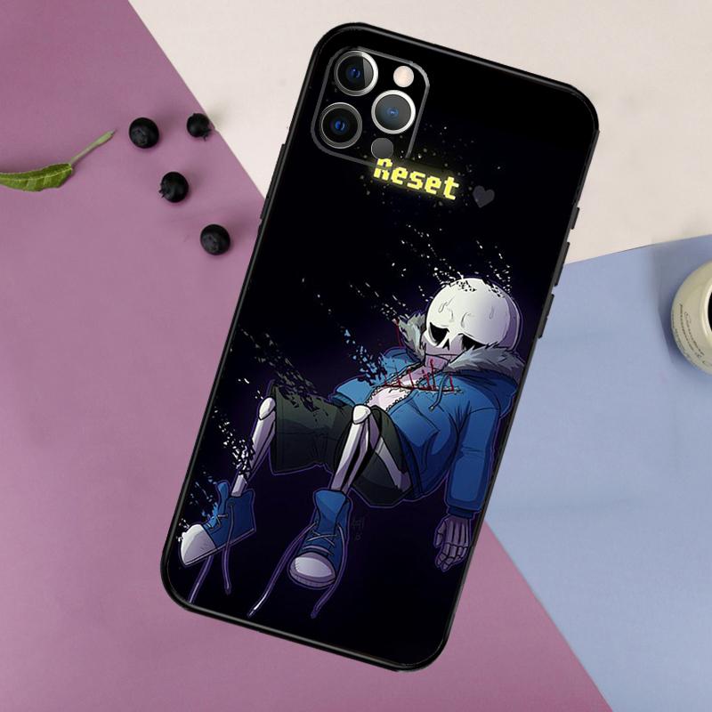 Чехол Undertale Sans для iPhone 16 15 14 13 12 11 Pro Max 7 8 Plus XR XS Max X Защитная крышка для телефона