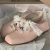 Fashion Flats Women Ballet Dance Shoes Square Toe Fashion Dress Loafers Shoes 2025 Spring Brand Casual Cozy Elegant Zapatillas De Mujer