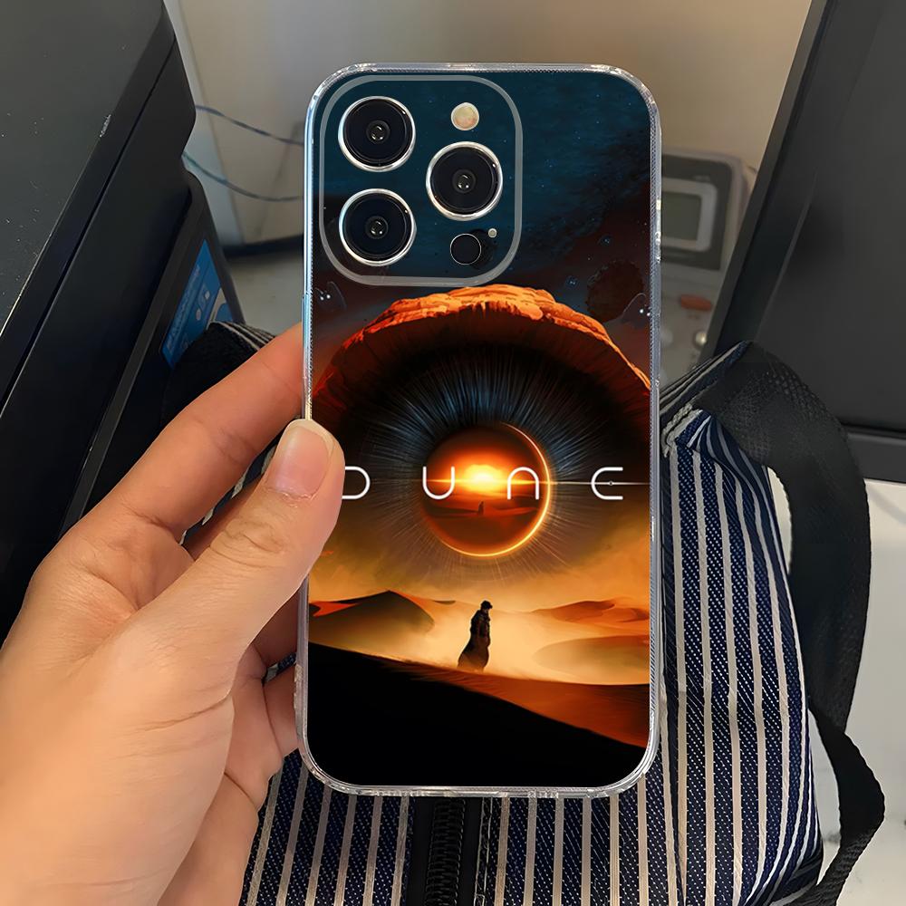 2024 Sci-fi Movie Dune Part 2 Phone Case Transparent For Iphone 15 17 Pro Max 16 14 Pro 11 12 Pro 13 X XR XS SE Back Cover