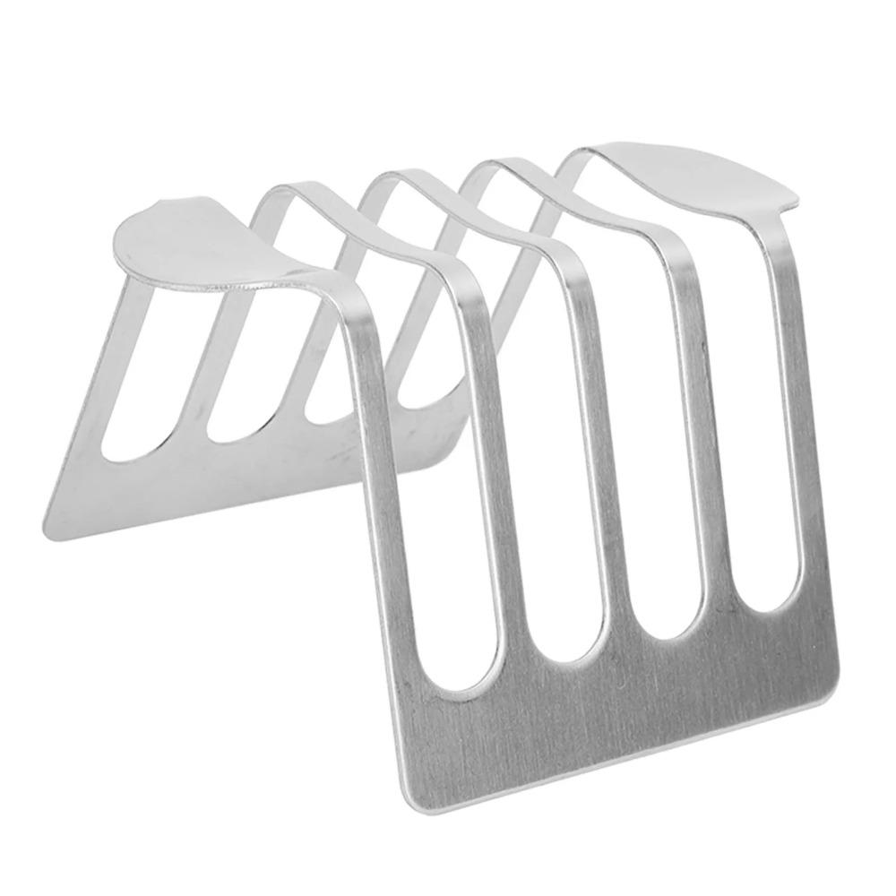 Rust-proof Toast Holder Extended Handle Bread Stand Stainless Steel Toast Rack Breakfast