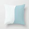 Light Luxury Geometric Stripe Pattern Pillowcase Dormitory Decoration Office Living Room Sofa Home Pillowcase