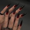 24 шт. 3D трехмерный Smudge Wearing Nail Super Long Tip Gradual Change Nail Press on Nails