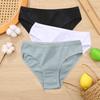3PCS/Set Cotton Panties Women Briefs Jacquard Design Women Panties Sexy Female Underpants Solid Color Intimate Pantys S-XL