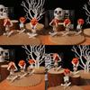 Horror Pumpkin Skull Figure For Festive Halloween And Holiday Scene Decoration