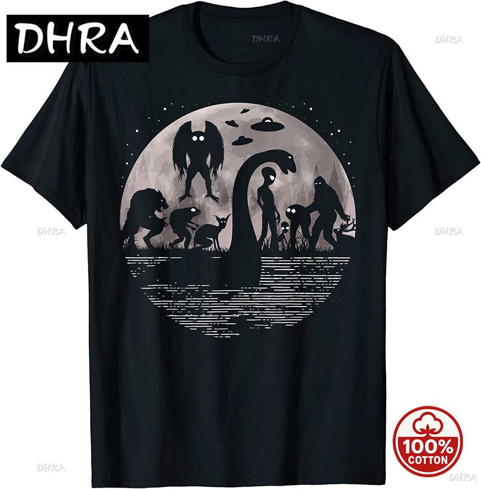 Bigfoot Loch Ness Monster Mothunisex Alien Funny Cryptid Tshirt Unisex Clothing Fashion Graphic Tshirts Summer Streetwear Y2k Top