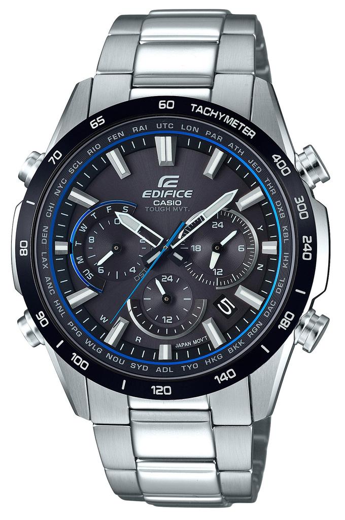 Casio] wristwatch Edifice [Genuine Japan] radio-controlled solar EQW-T650DB-1AJF men's silver