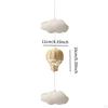 Rattan Air Balloon Baby Mobile for Crib,Decor,Hanging,Handcrafted Toy Woven Pendant Cloud