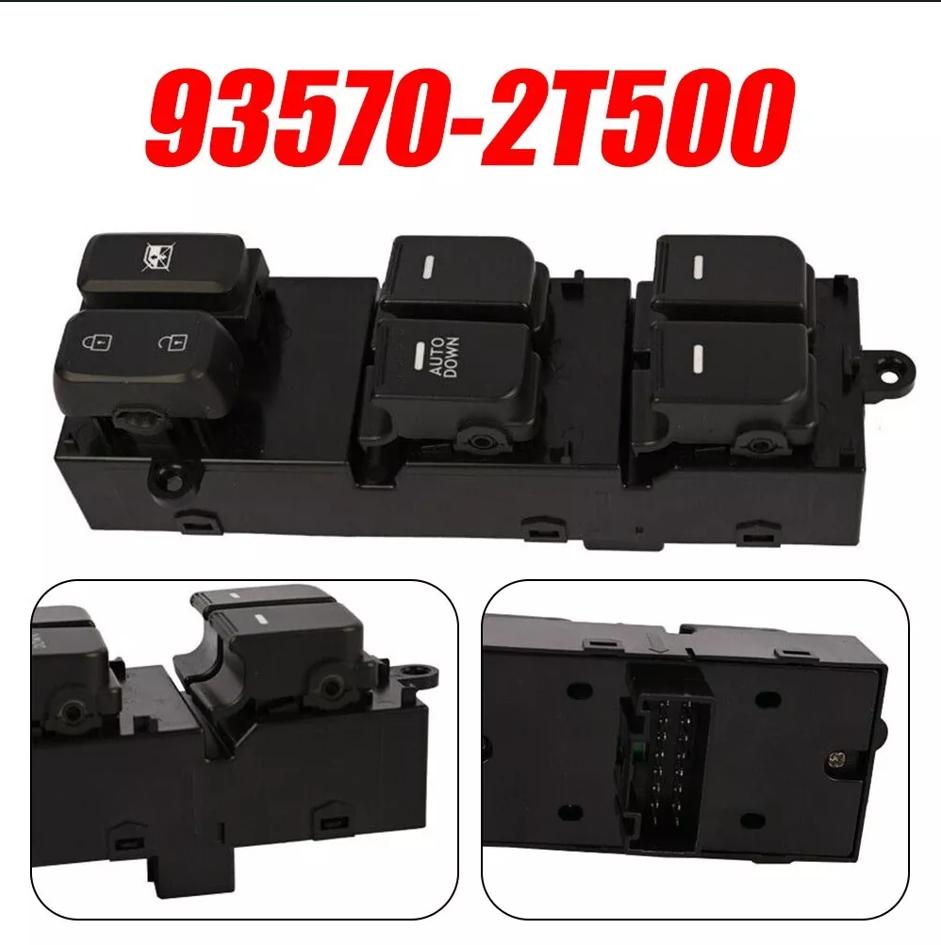 Главный переключатель стеклоподъемника водительского окна Auto UpDown черный для Kia Optima 2014-15 93570 2T500