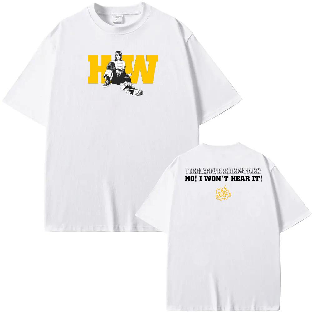 Negative Self Talk Black Tee Hayley Williams Website Seconds Tee-shirt Summer Hip Hop Short Sleeve Tshirt 100% Cotton Tees