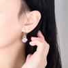 Retro Chinese Style Ear Hook Water Drop Earrings Earrings Temperament Cat's Eye Earrings Women