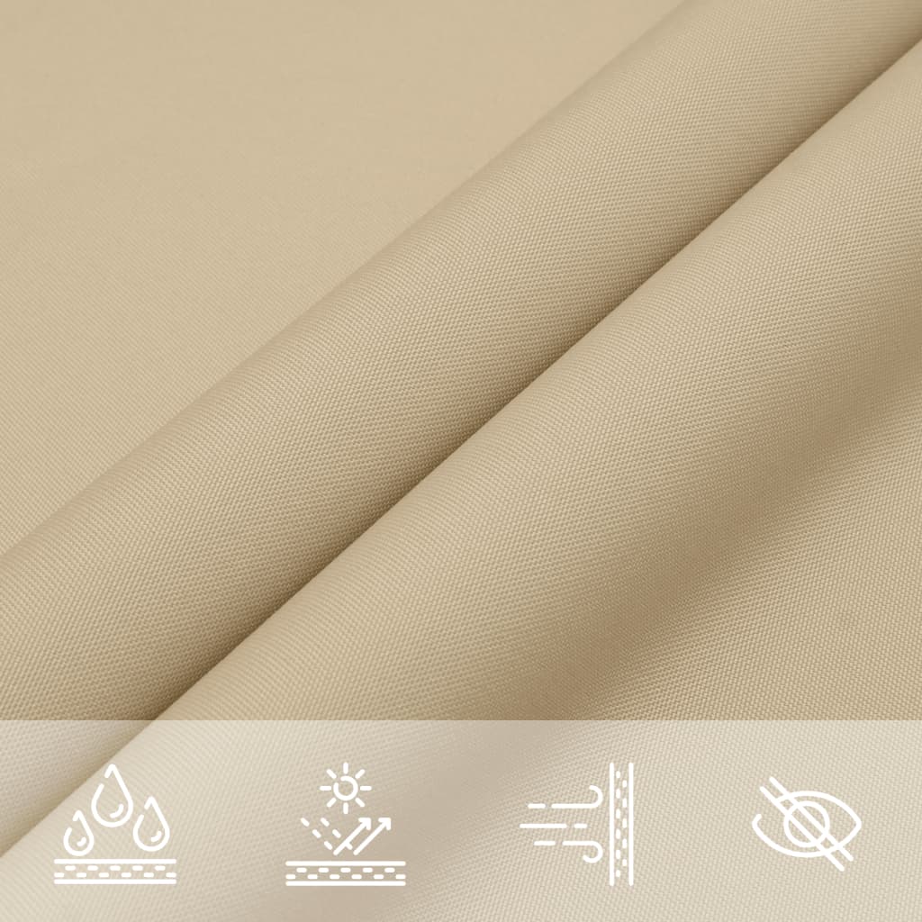 vidaXL Sonnensegel Oxford-Gewebe Dreieckig 5x5x6 m Beige