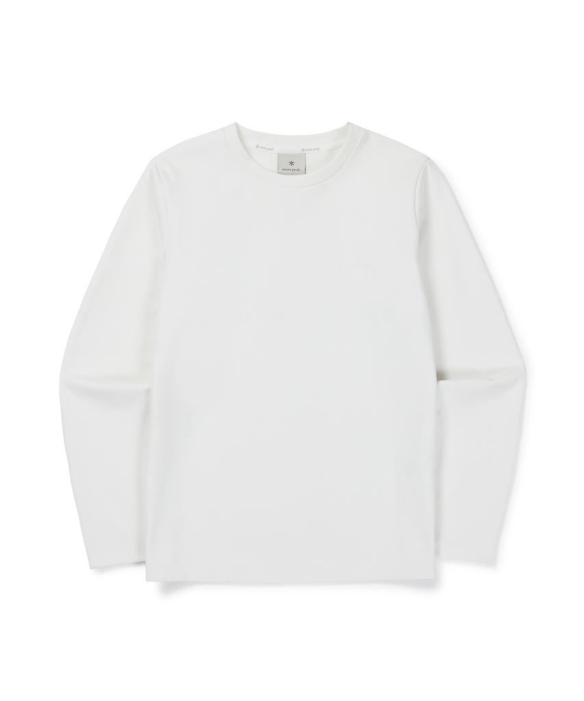 SNOWPEAK APPAREL Женская футболка с длинным рукавом Быстросохнущая (S26Fwftl15) Белый с оттенком