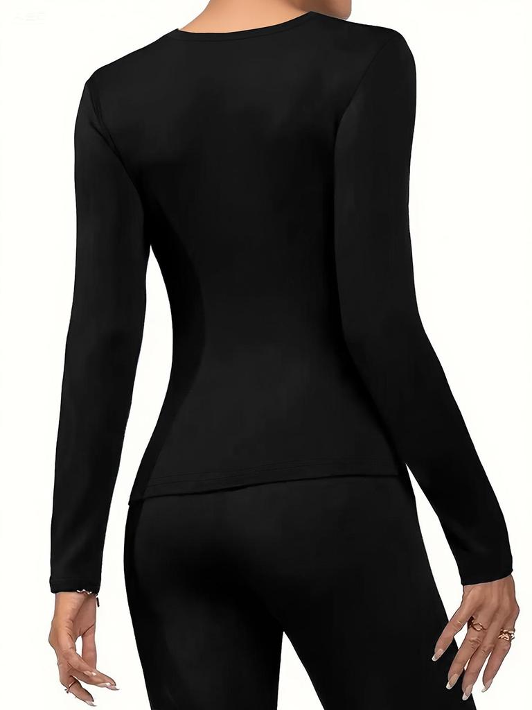 Европейский и американский женский облегающий домашний топ с длинным рукавом, плюшевый и теплый