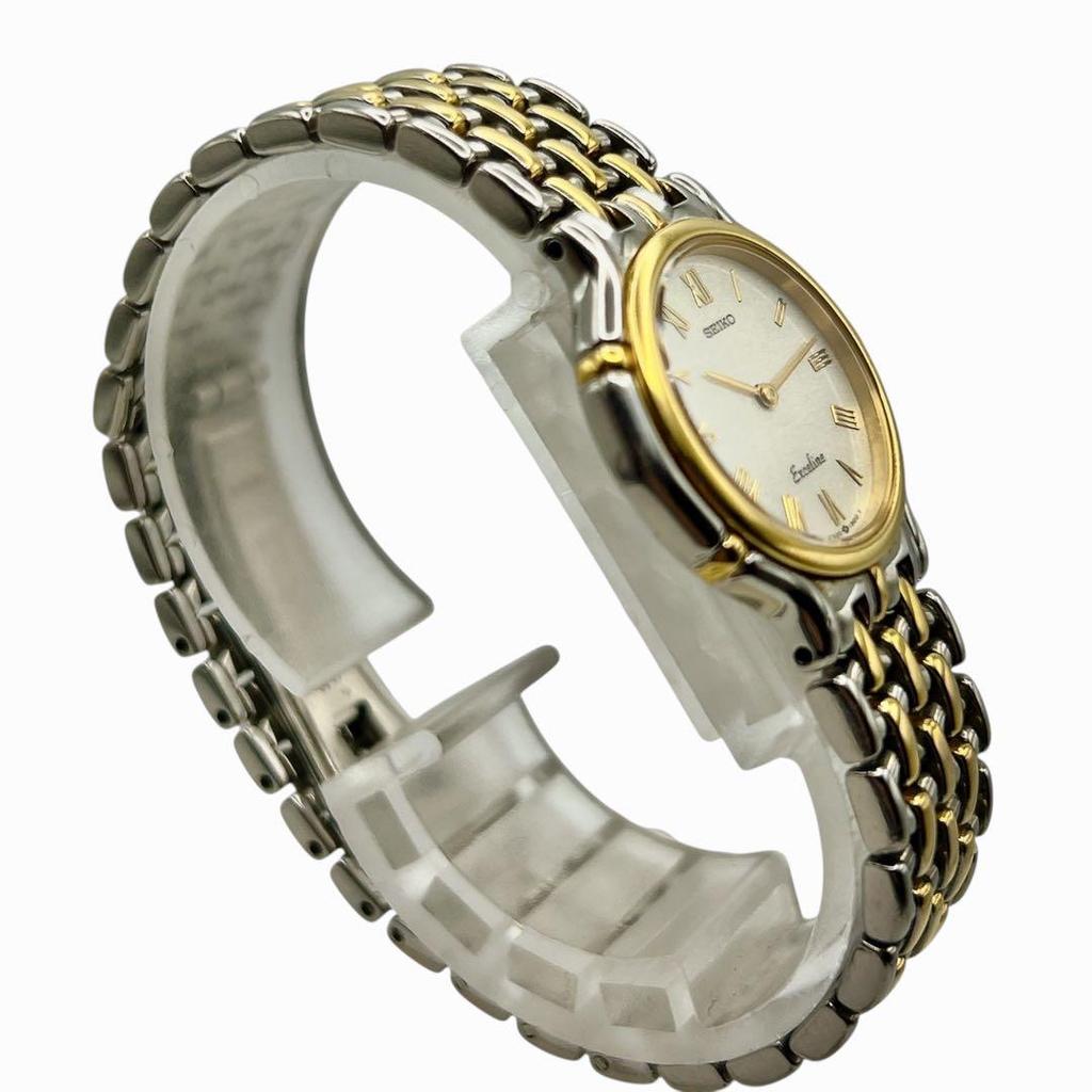 [USED] SEIKO Exceline Silver and Gold Women's Watch 7308