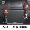 CUP1 Leather Multifunction Car Seat Headrest Hook Logo Hanger Hook For Volkswagen VW Polo Jetta Sagitar Magotan Passat B5 B6 B7 CC