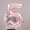 32\ Inch Giant Rose Gold Birthday Helium Foil Mylar Big Number Balloon Birthday Wedding Decorations HD