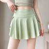 Womens Sports Top Skirt Set Badminton Tennis Running Yoga Quick Dry Athletic Wear