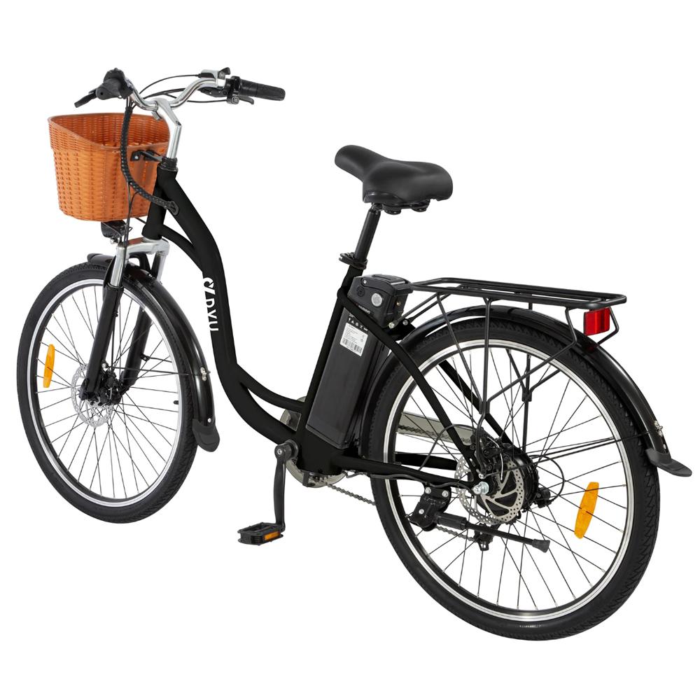Electric Bike DYU C6 26" 250W Motor 12.5AH Max Range 60Km Load 120Kg Black or White