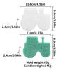 Подарок на любовь Грузовик Сердце Пикап Силиконовая форма для свечей Сельскохозяйственный трактор Комбайн Инструмент для изготовления мыльной смолы Сумка-подвеска Декор Подарки на день рождения