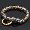 High Quality Stainless Steel Viking Flower Wolf Head Men's Nordic King Chain Men's Best Gift Jewelry Bracelet