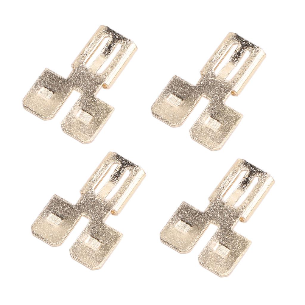 Двойной коннектор типа «папа-мама» с лопаточными контактами, быстроразъемный, неизолированный, автомобильный электрический, 2-проводной