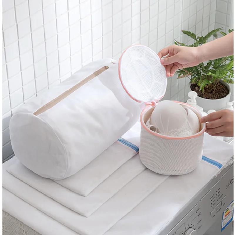 Полиэстеровый мешок для белья Органайзер для хранения нижнего белья Сетчатый мешок для стирки бюстгальтеров Складная сетка Мешки для стирки грязного белья