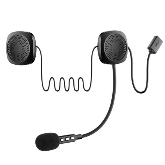 T2 Беспроводная Bluetooth-совместимая гарнитура для мотоциклетного шлема 5.0, стереодинамик, наушники