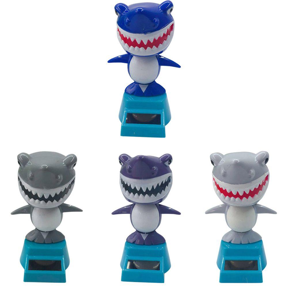 Car Ornament Solar Swing Shark Bobbling Dancing Toys Shaking Head Toy Solar Powered Shark