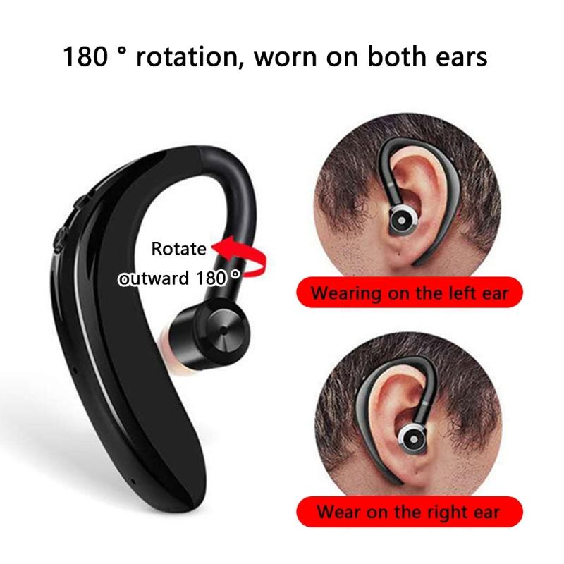 S109 Беспроводная Bluetooth-совместимая 5.1 Наушник-вкладыш с шумоподавлением для спорта и звонков Черный