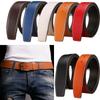 Jeans Belt Decor Durable Replace Strap Waistband No Buckle Belt Leather Belt Strap Genuine Leather