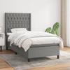 3131650 vidaXL Divan Bed with Mattress Dark Grey 100x200cm Fabric
