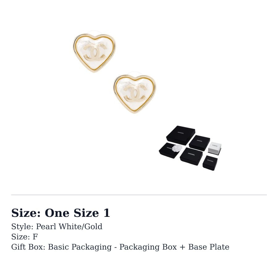 CHANEL Metal, Precious Resin Stud Earrings Women's Gold AB7530-B07266-NG290