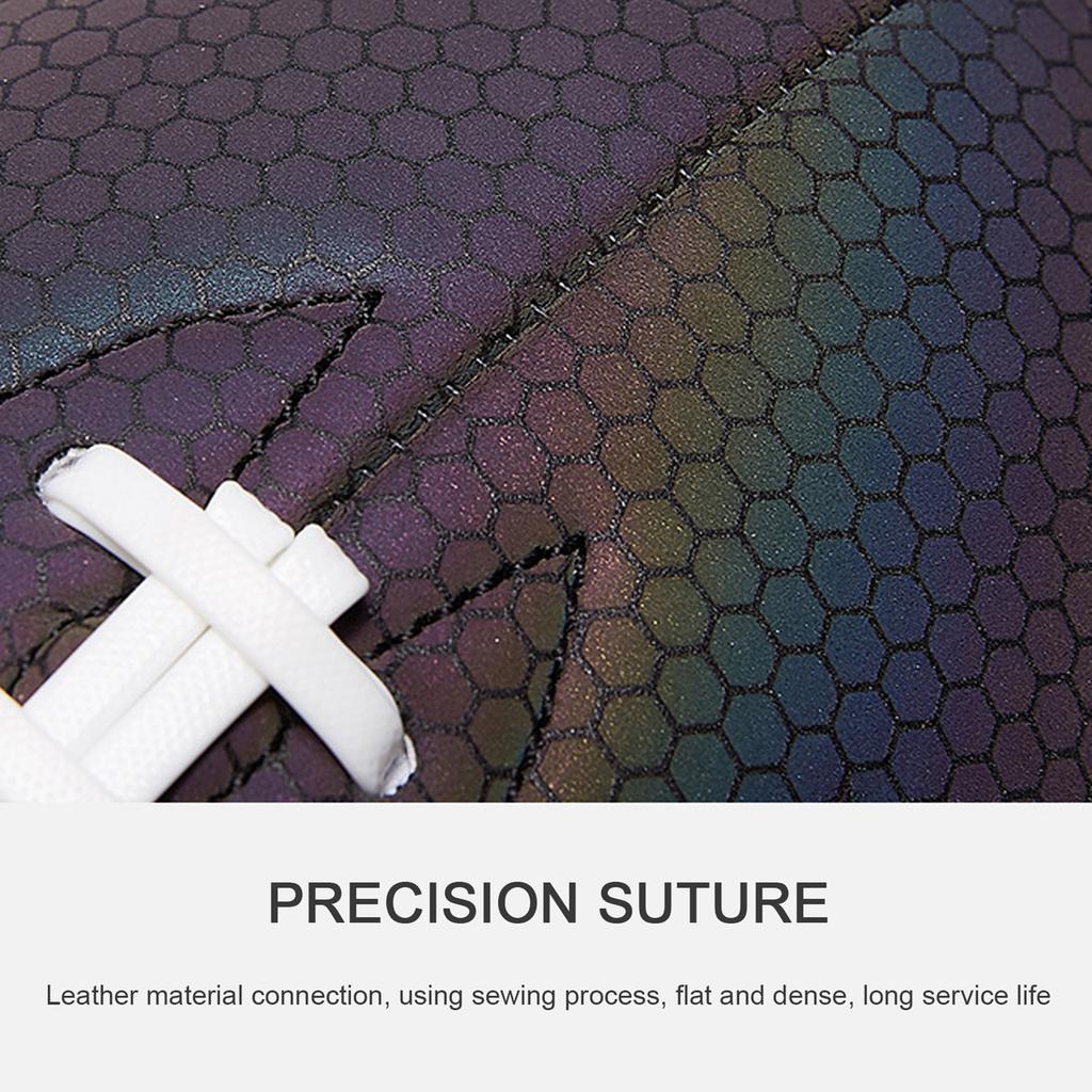 Luminous Fluorescent Reflective Football Pu American Standard Game Training Ball