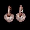Европейские и американские хиты продаж – серьги-сердечки из циркона в форме персика – простые, креативные, модные женские серьги