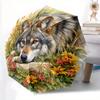 1pc Serene Wolf amidst Nature's Splendor Automatic Opening and Closing Umbrella - Small Umbrella Suitable for Various Occasions C034