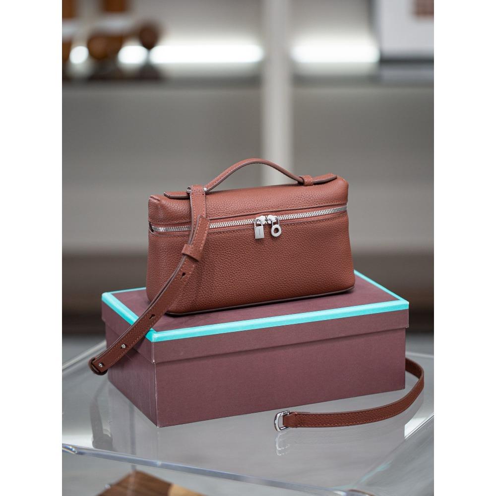 2025 Маленькая сумка-ланч-бокс, сумка из высококачественной кожи, женская сумка через плечо, универсальная для женщин