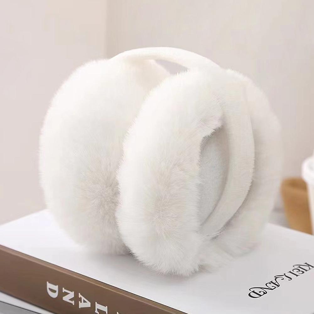 Тепловые вкладыши из кроличьего меха Складные грелки для ушей Милые Защищающие уши Студенты