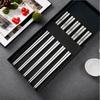 304 Stainless Steel Non-Slip Chopstick Set Reusable Metal Chopstick Sushi Sticks Kitchen Tableware Chinese Chopsticks