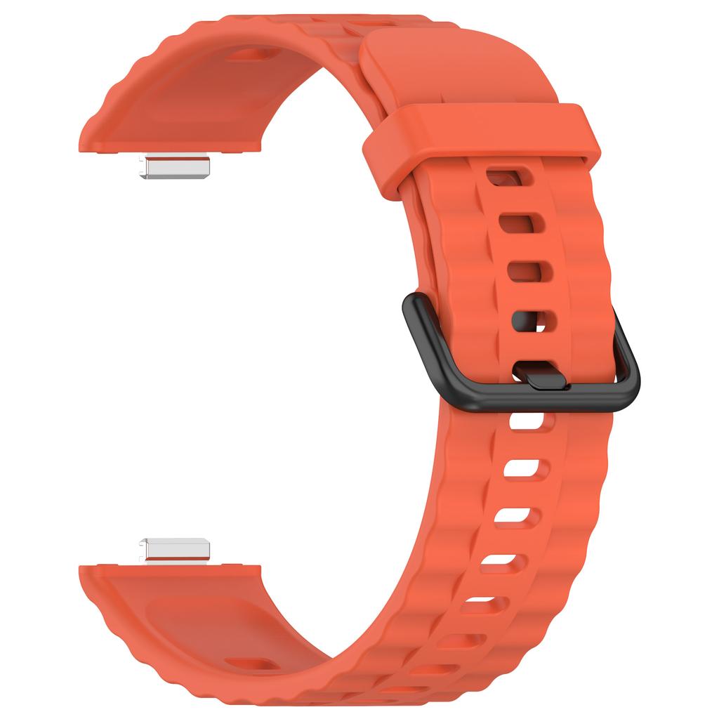 Silicone Strap with Black Buckle for Huawei Watch Fit 4 Pro/4/3 Breathable Watch Band