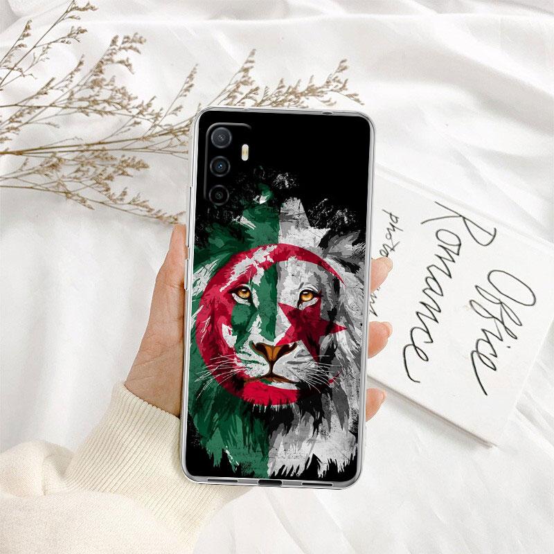 IK3 Algerian Passport Flag Transparent Phone Case for Samsung Galaxy A04 A04S A14 A23 A34 A54 M23 M33 M52 M53